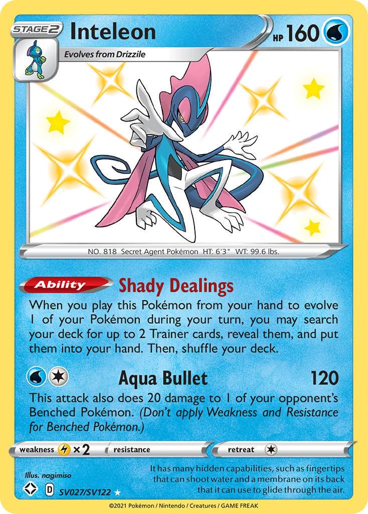 Shining Fates Inteleon Pokémon card